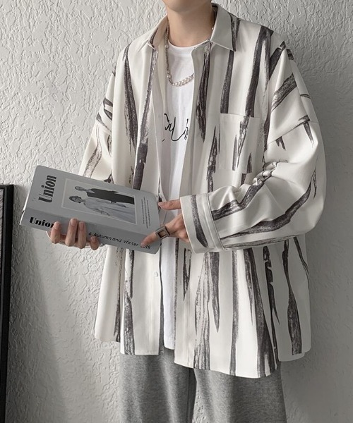SHEPP（シープ）の「【UNISEX】総柄アソートビッグシルエットシャツ（シャツ/ブラウス・レディース・その他1/その他5/その他4/その他2/その他3・M/L）」の11枚目の写真