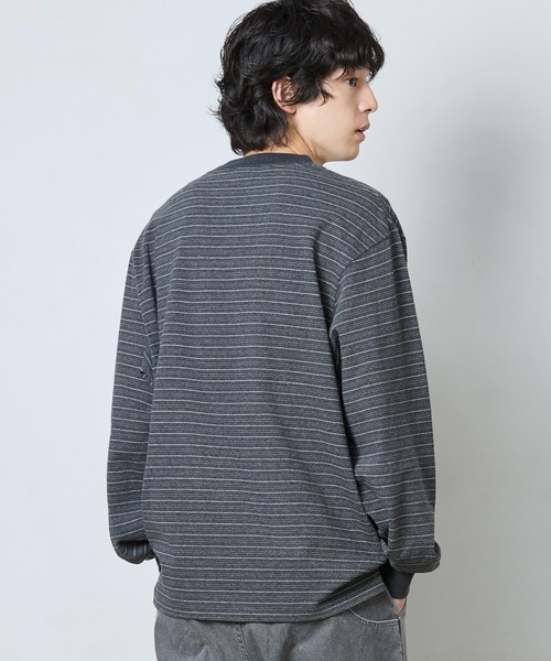 L.L.Bean（エルエルビーン）の「【JAPAN EDITION】ユニオン・ロングスリーブ・ストライプ・ティ（Tシャツ/カットソー・メンズ・グレー系その他2/ブルー系その他/パープル系その他/グレー系その他・SMALL/MEDIUM/LARGE）」の9枚目の写真