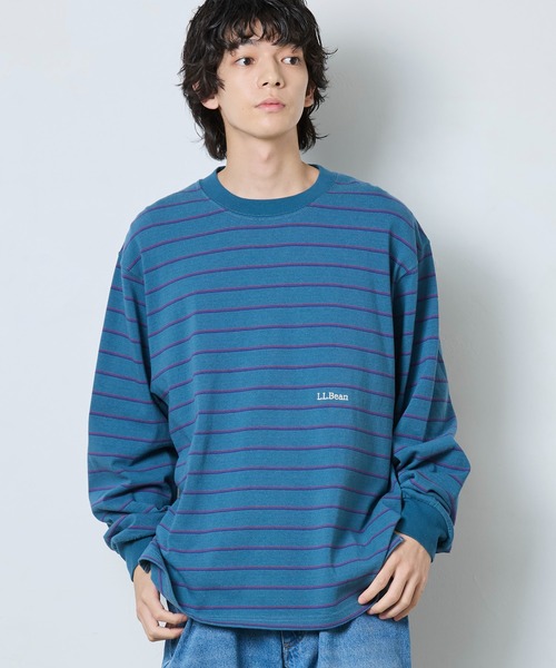 L.L.Bean（エルエルビーン）の「【JAPAN EDITION】ユニオン・ロングスリーブ・ストライプ・ティ（Tシャツ/カットソー・メンズ・グレー系その他2/ブルー系その他/パープル系その他/グレー系その他・SMALL/MEDIUM/LARGE）」の13枚目の写真