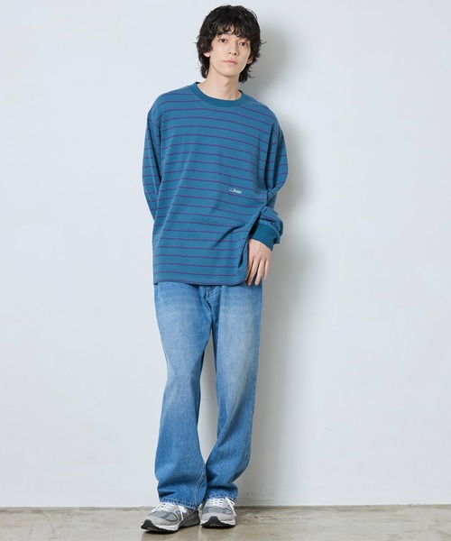 L.L.Bean（エルエルビーン）の「【JAPAN EDITION】ユニオン・ロングスリーブ・ストライプ・ティ（Tシャツ/カットソー・メンズ・グレー系その他2/ブルー系その他/パープル系その他/グレー系その他・SMALL/MEDIUM/LARGE）」の22枚目の写真