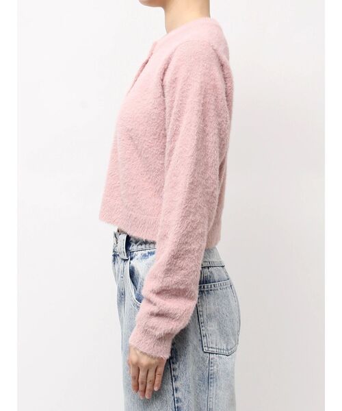 CALNAMUR(カルナムール)の「ローズボタンシャギーニットカーディガン(カーディガン/ボレロ・レディース・ホワイト/ピンク/ブラウン・FREE)」の16枚目の写真