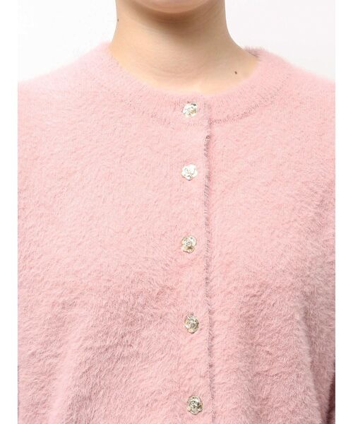 CALNAMUR(カルナムール)の「ローズボタンシャギーニットカーディガン(カーディガン/ボレロ・レディース・ホワイト/ピンク/ブラウン・FREE)」の18枚目の写真