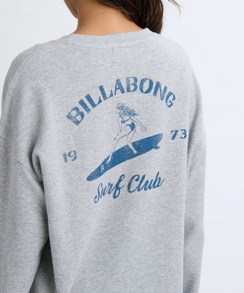 BILLABONG(ビラボン)の「BILLABONG レディース CATCH FEELINGS LS TEE ロンT 【2025年秋冬モデル】/ビラボン調温機能バックプリント長袖ワッフルロンT(Tシャツ/カットソー・レディース・ヘザーグレー/ネイビー/アイボリー・MEDIUM/LARGE)」の14枚目の写真