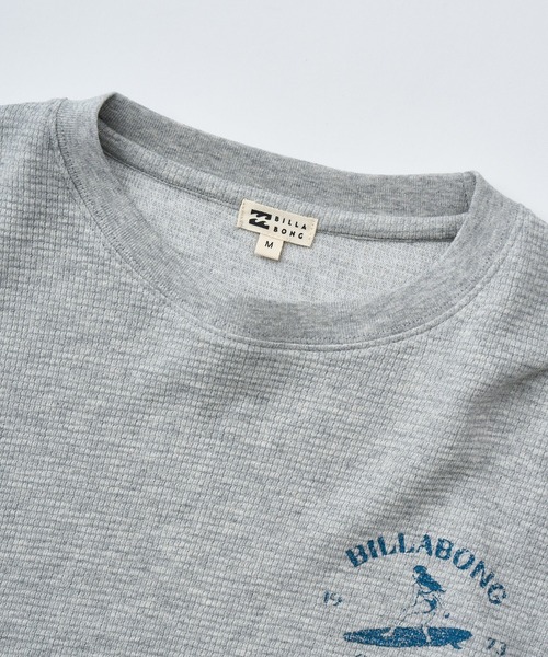 BILLABONG(ビラボン)の「BILLABONG レディース CATCH FEELINGS LS TEE ロンT 【2025年秋冬モデル】/ビラボン調温機能バックプリント長袖ワッフルロンT(Tシャツ/カットソー・レディース・ヘザーグレー/ネイビー/アイボリー・MEDIUM/LARGE)」の5枚目の写真
