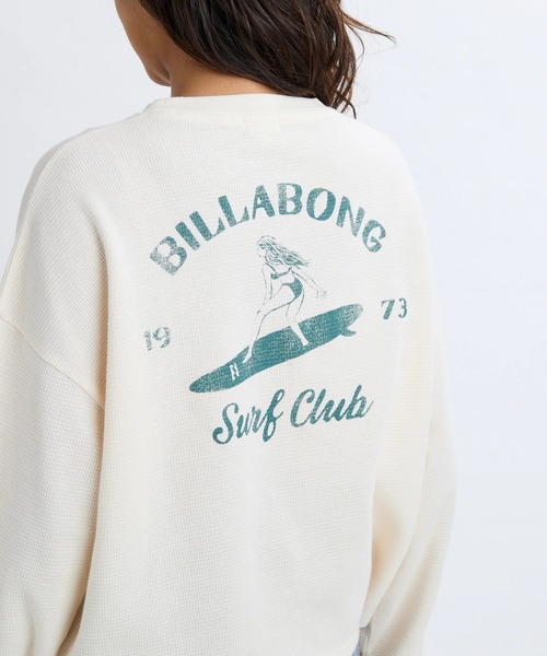 BILLABONG(ビラボン)の「BILLABONG レディース CATCH FEELINGS LS TEE ロンT 【2025年秋冬モデル】/ビラボン調温機能バックプリント長袖ワッフルロンT(Tシャツ/カットソー・レディース・ヘザーグレー/ネイビー/アイボリー・MEDIUM/LARGE)」の11枚目の写真