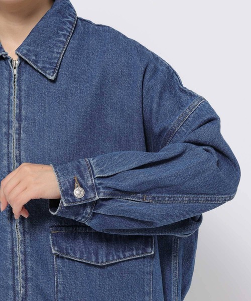 セール】デニムZIPブルゾン 570749（デニムジャケット）｜LOWRYS
