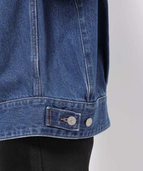 LOWRYS FARM（ローリーズファーム）の「デニムＺＩＰブルゾン  570749（デニムジャケット・レディース・ブラック/ブルー・FREE）」の9枚目の写真