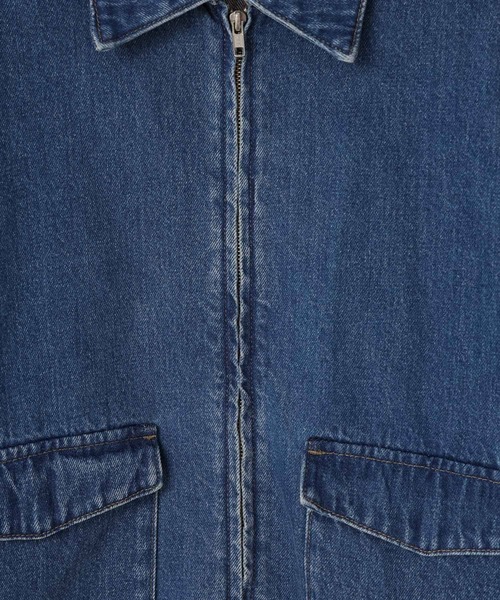 LOWRYS FARM（ローリーズファーム）の「デニムＺＩＰブルゾン  570749（デニムジャケット・レディース・ブラック/ブルー・FREE）」の12枚目の写真