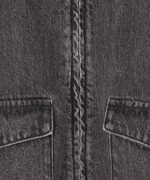 LOWRYS FARM（ローリーズファーム）の「デニムＺＩＰブルゾン  570749（デニムジャケット・レディース・ブラック/ブルー・FREE）」の13枚目の写真