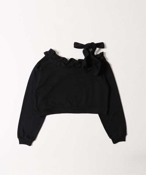 PHILLY（フィリー）の「《秋冬新作★》ビッグリボンワンショルスウェット（スウェット・レディース・ブラック/ホワイト/グレー・FREE）」の19枚目の写真