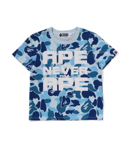 A BATHING APE（アベイシングエイプ）の「ABC CAMO ASNKA TEE（Tシャツ/カットソー・レディース・ブルー/グリーン/ピンク・MEDIUM/SMALL/LARGE）」の2枚目の写真