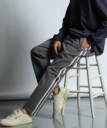 LANVIN en Bleu | センタークリース サイドライン トラックパンツ(スラックス)