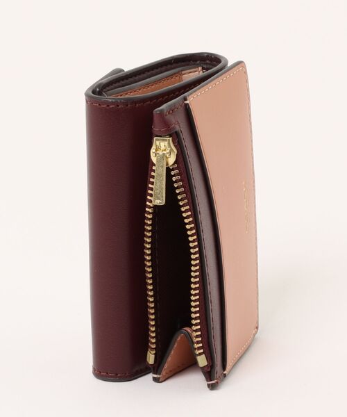 COACH カラーブロックメタリックレザーウォレット　内側　マルチカラー COACH（コーチ）の「エッセンシャル カード ホルダー ウォレット