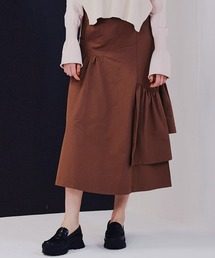 DOUBLE STANDARD CLOTHING フリルロングスカート Amazon.co.jp: [ダブルスタンダードクロージング] Sov.フリル