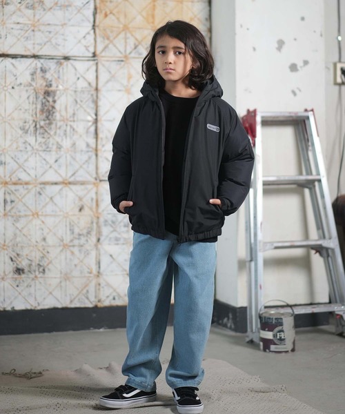 ELEMENT(エレメント)の「ELEMENT/エレメント PUFF TACK JACKET YOUTH キッズ ジャケット 中綿 BF026-775(その他アウター・キッズ・グレー/ブラック・160cm/150cm/140cm/130cm)」の5枚目の写真