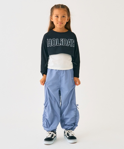 minimal（ミニマル）の「重ね着Tシャツ（Tシャツ/カットソー・キッズ・ライトカーキ/ピンク/ブラック・130cm/90cm/140cm/100cm/110cm/120cm）」の13枚目の写真