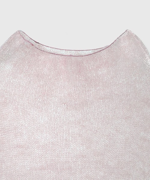 新品未使用品　アニュアンス　モヘアドレープニットトップス　ピンク アニュアンス anuans モヘアドレープニットトップス （BEIGE