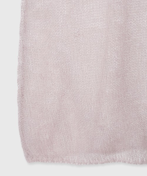 新品未使用品　アニュアンス　モヘアドレープニットトップス　ピンク セール】モヘアドレープニットトップス（ニット/セーター）｜anuans