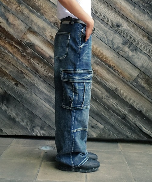 セール】【PROCLUB/プロクラブ】 ヘビーオンスデニムカーゴパンツ PRO