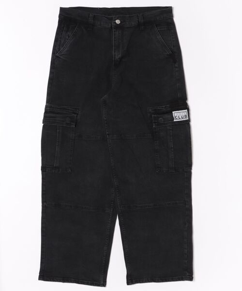 PRO CLUB （プロクラブ）の「【PROCLUB/プロクラブ】 ヘビーオンスデニムカーゴパンツ PRO CLUB DENIM CARGO BAGGY PANTS デニム カーゴ バギーパンツ PROCLUB デニムカーゴパンツ ストリート ミリタリー ジーンズ メンズ ワイドパンツ バギー ルーズフィット 32PC0606（カーゴパンツ・メンズ・ブラック/スカイブルー・32inch/30inch/36inch/34inch）」の15枚目の写真