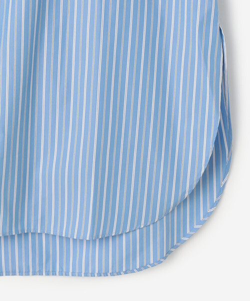 GYMPHLEX（ジムフレックス）の「Gymphlex | コットンポリエステル レギュラーカラーチュニックシャツ WOMEN（シャツ/ブラウス・レディース・ブルー系その他・12）」の6枚目の写真