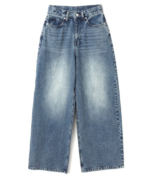atmos pink(アトモスピンク)の「atmos pink Loose Denim Pants / アトモス ピンク ルーズ デニム パンツ(その他パンツ・レディース・ブルー/ブラック・XS/M/S)」の1枚目の写真