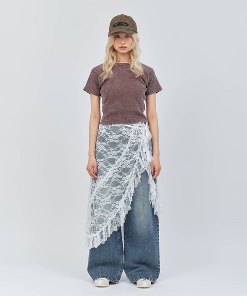 atmos pink(アトモスピンク)の「atmos pink Loose Denim Pants / アトモス ピンク ルーズ デニム パンツ(その他パンツ・レディース・ブルー/ブラック・XS/M/S)」の19枚目の写真