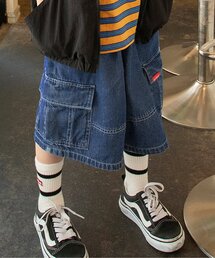 BREEZE(ブリーズ)の【ジュニア対応】ルーズカーゴハーフパンツ(セットアップ可)(カーゴパンツ)