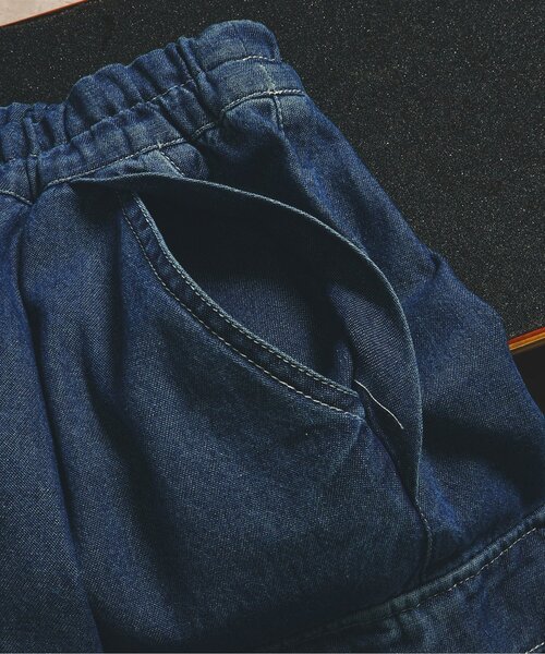 BREEZE（ブリーズ）の「【ジュニア対応】ルーズカーゴハーフパンツ(セットアップ可)（カーゴパンツ・キッズ・ブルー/ベージュ/ブラック・140/150/160/110/90/100/120/130）」の9枚目の写真