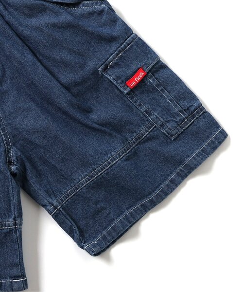 BREEZE（ブリーズ）の「【ジュニア対応】ルーズカーゴハーフパンツ(セットアップ可)（カーゴパンツ・キッズ・ブルー/ベージュ/ブラック・140/150/160/110/90/100/120/130）」の17枚目の写真