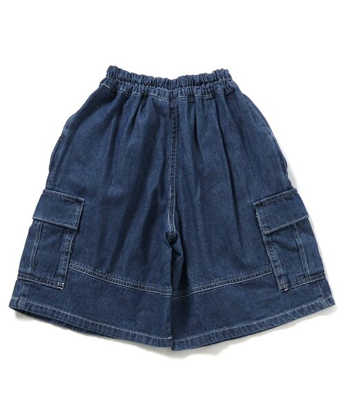 BREEZE（ブリーズ）の「【ジュニア対応】ルーズカーゴハーフパンツ(セットアップ可)（カーゴパンツ・キッズ・ブルー/ベージュ/ブラック・140/150/160/110/90/100/120/130）」の20枚目の写真