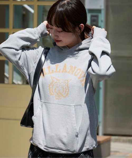 REMI RELIEF（レミレリーフ）の「REMI RELIEF/レミレリーフ SP加工 裏毛 パーカー (VILLANOVA)（パーカー・メンズ・グリーン/ヘザーグレー/ブラック・L/M/XL）」の3枚目の写真