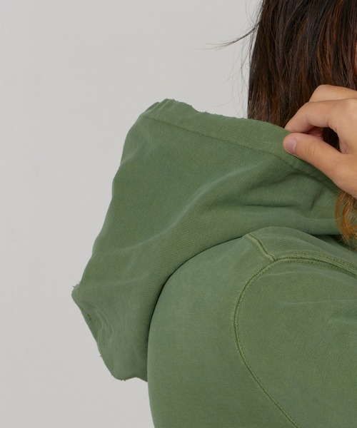 REMI RELIEF（レミレリーフ）の「REMI RELIEF/レミレリーフ SP加工 裏毛 パーカー (VILLANOVA)（パーカー・メンズ・グリーン/ヘザーグレー/ブラック・L/M/XL）」の17枚目の写真