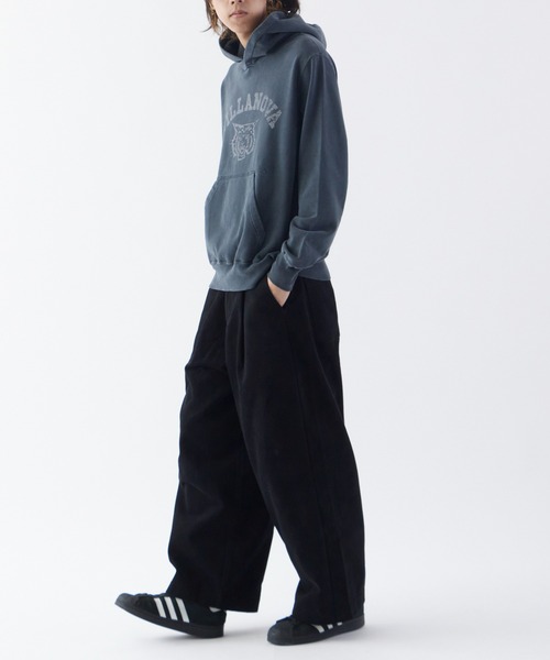 REMI RELIEF（レミレリーフ）の「REMI RELIEF/レミレリーフ SP加工 裏毛 パーカー (VILLANOVA)（パーカー・メンズ・グリーン/ヘザーグレー/ブラック・L/M/XL）」の9枚目の写真