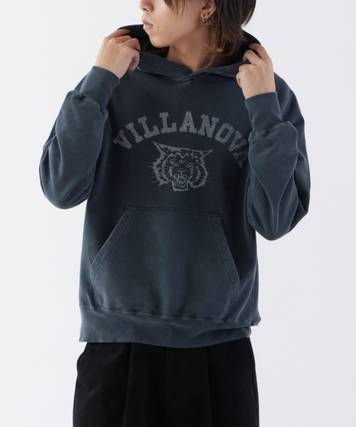 REMI RELIEF（レミレリーフ）の「REMI RELIEF/レミレリーフ SP加工 裏毛 パーカー (VILLANOVA)（パーカー・メンズ・グリーン/ヘザーグレー/ブラック・L/M/XL）」の5枚目の写真