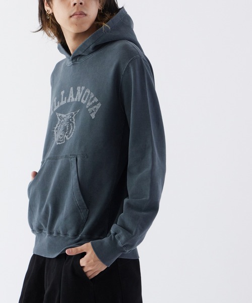 REMI RELIEF（レミレリーフ）の「REMI RELIEF/レミレリーフ SP加工 裏毛 パーカー (VILLANOVA)（パーカー・メンズ・グリーン/ヘザーグレー/ブラック・L/M/XL）」の6枚目の写真