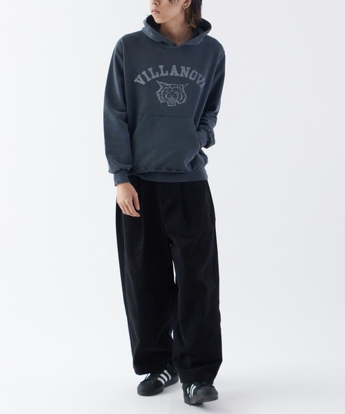 REMI RELIEF（レミレリーフ）の「REMI RELIEF/レミレリーフ SP加工 裏毛 パーカー (VILLANOVA)（パーカー・メンズ・グリーン/ヘザーグレー/ブラック・L/M/XL）」の8枚目の写真