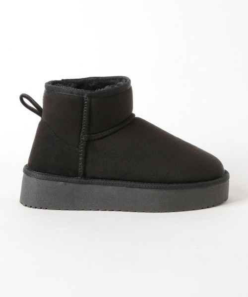 LAKOLE（ラコレ）の「アンクルフェイクムートンブーツ / 581075（ブーツ・レディース・ブラック/ベージュ/ブラウン・MEDIUM/LARGE）」の8枚目の写真