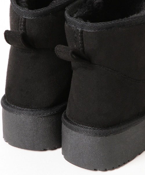LAKOLE（ラコレ）の「アンクルフェイクムートンブーツ / 581075（ブーツ・レディース・ブラック/ベージュ/ブラウン・MEDIUM/LARGE）」の12枚目の写真