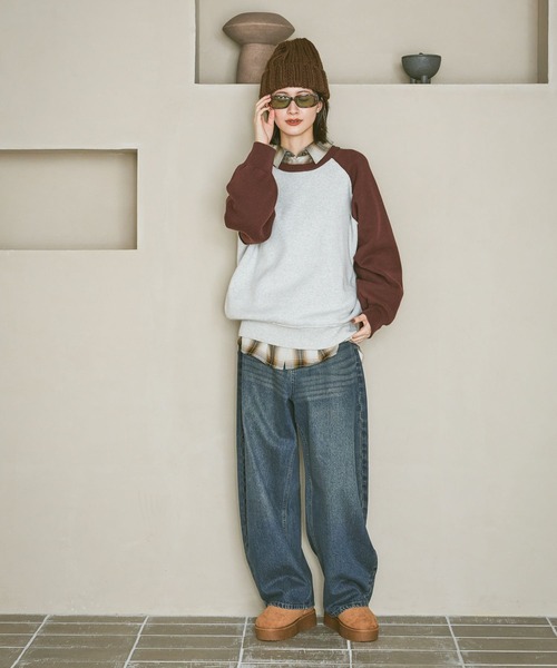 LAKOLE（ラコレ）の「アンクルフェイクムートンブーツ / 581075（ブーツ・レディース・ブラック/ベージュ/ブラウン・MEDIUM/LARGE）」の16枚目の写真