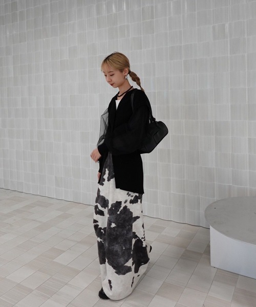 【専用】COW PATTERN SUEDE LIKE SKIRT COW PATTERN SUEDE LIKE SKIRT