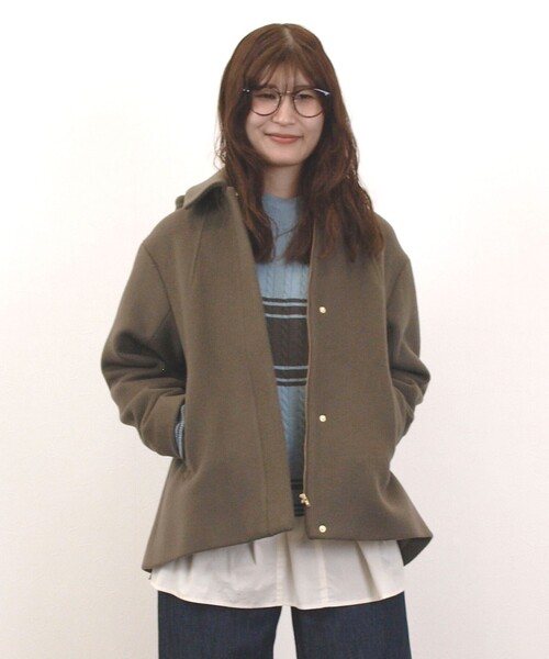 WOMEN】2WAY メルトン ショートコート（その他アウター）｜J.PRESS