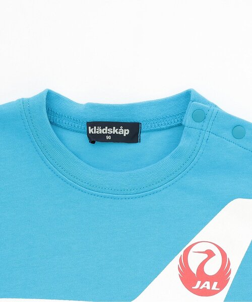 kladskap（クレードスコープ）の「【JAL】切替長袖Tシャツ（Tシャツ/カットソー・キッズ・サックスブルー/オレンジ・90cm/110cm/100cm/120cm/130cm）」の4枚目の写真