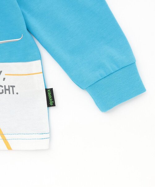 kladskap（クレードスコープ）の「【JAL】切替長袖Tシャツ（Tシャツ/カットソー・キッズ・サックスブルー/オレンジ・90cm/110cm/100cm/120cm/130cm）」の6枚目の写真