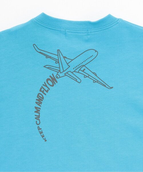 kladskap（クレードスコープ）の「【JAL】切替長袖Tシャツ（Tシャツ/カットソー・キッズ・サックスブルー/オレンジ・90cm/110cm/100cm/120cm/130cm）」の7枚目の写真