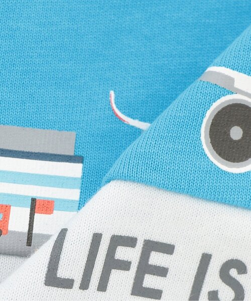 kladskap（クレードスコープ）の「【JAL】切替長袖Tシャツ（Tシャツ/カットソー・キッズ・サックスブルー/オレンジ・90cm/110cm/100cm/120cm/130cm）」の8枚目の写真