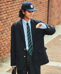NAUTICA(ノーティカ)のNAUTICA/ノーティカ ヴィンテージライク ウール 2B ネイビーブレザー /WOOL 2B NAVY BLAZER テーラードジャケット(テーラードジャケット)