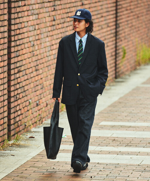 セール】NAUTICA/ノーティカ ヴィンテージライク ウール 2B ネイビー