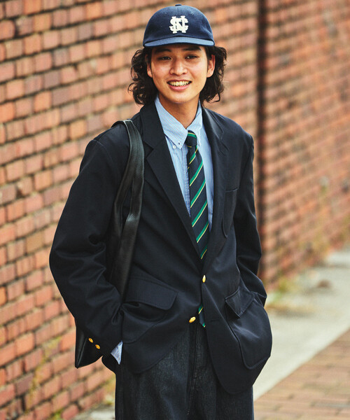 セール】NAUTICA/ノーティカ ヴィンテージライク ウール 2B ネイビー