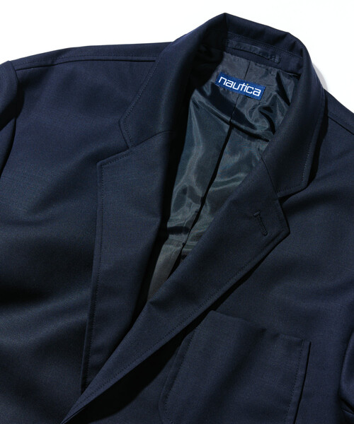 【美品】イタリア製 紺ウールテーラードジャケット 48 UNTITLED｜【軽くて快適!】ウール混 ストレッチテーラードジャケット